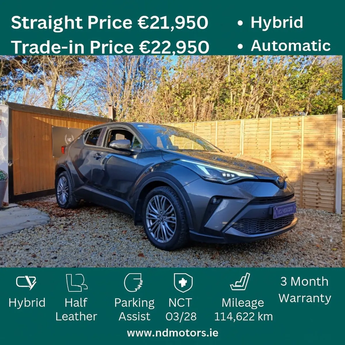 🆕️2022 Toyota C-HR 1.8 HYBRID SOL  0.7kw🆕️ - Image 1