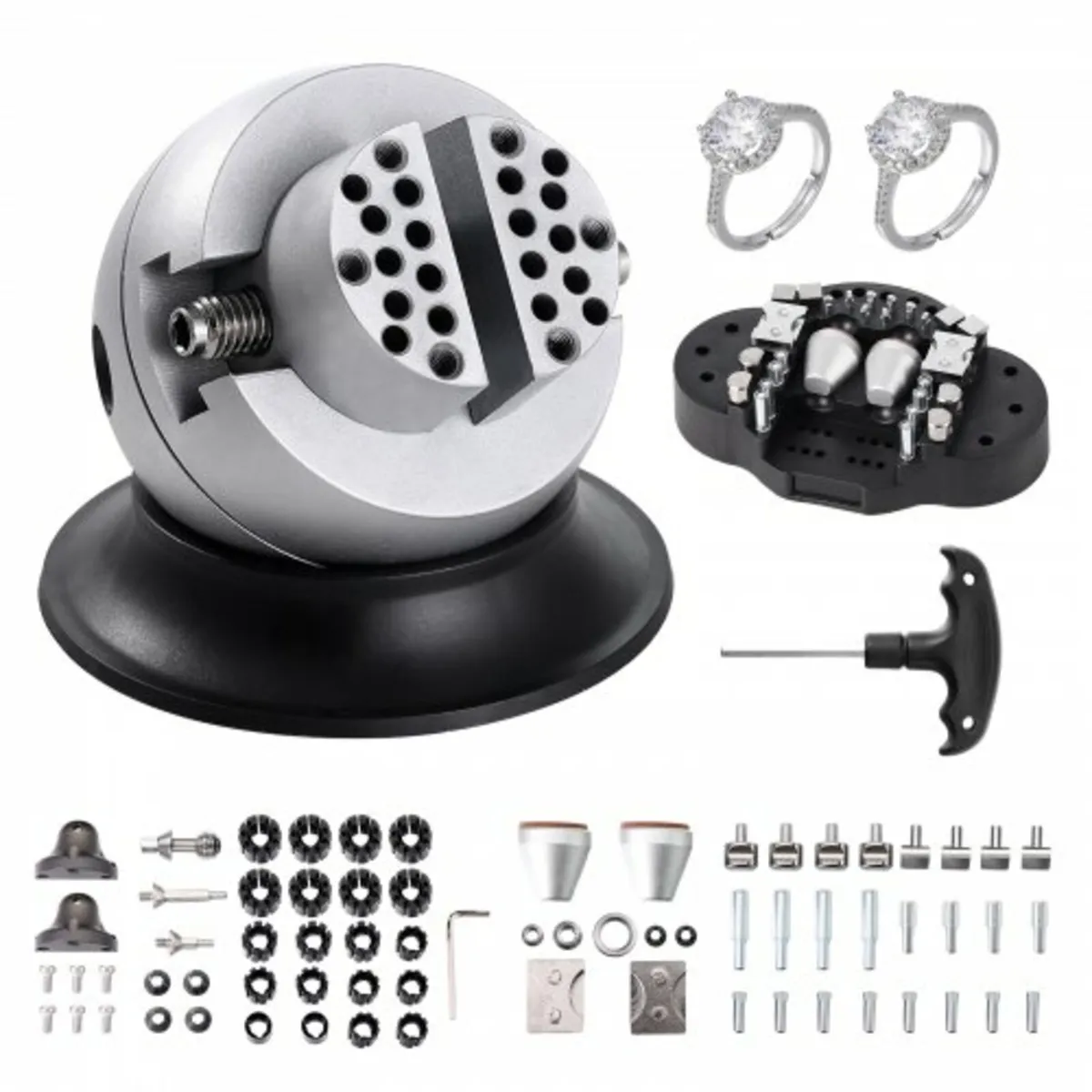 Ball Vise, 7.6 cm Engraving Setting Tool, 360° Rot - Image 1