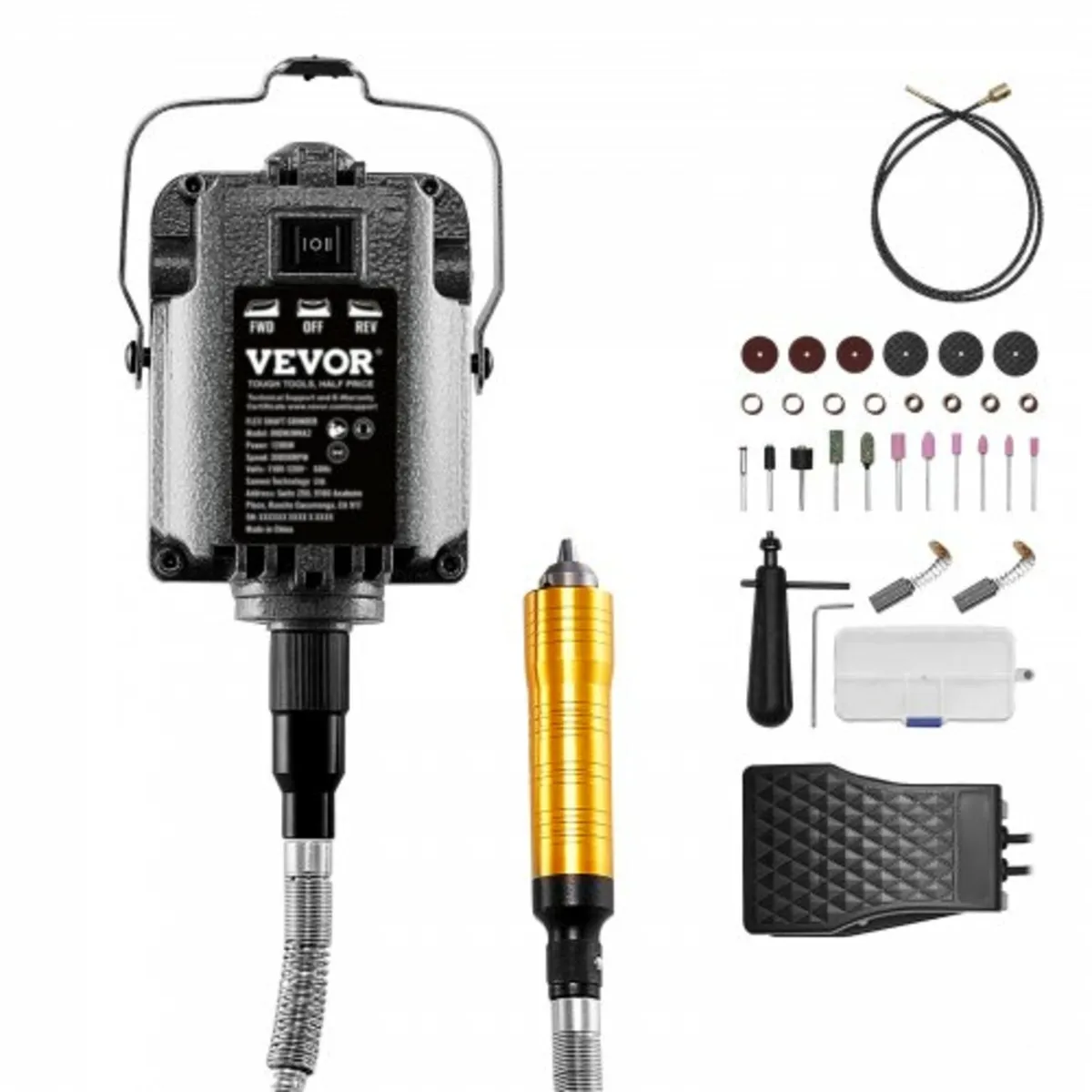 Flex Shaft Grinder, 1200W 30,000RPM Electric Flex - Image 1