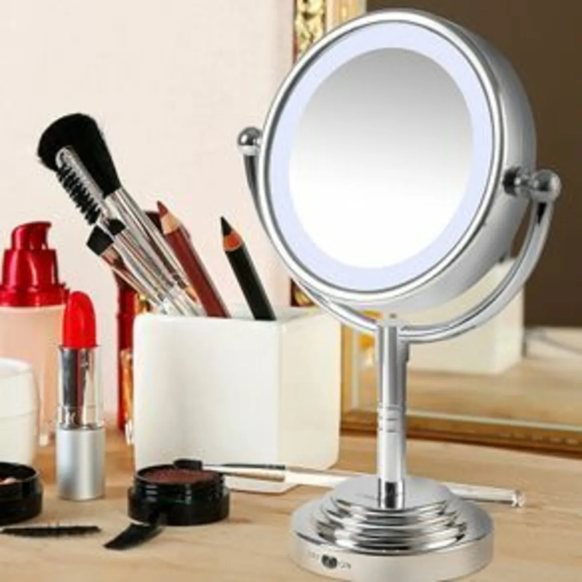 Dual Sided LED Illuminated Mirror - Image 1