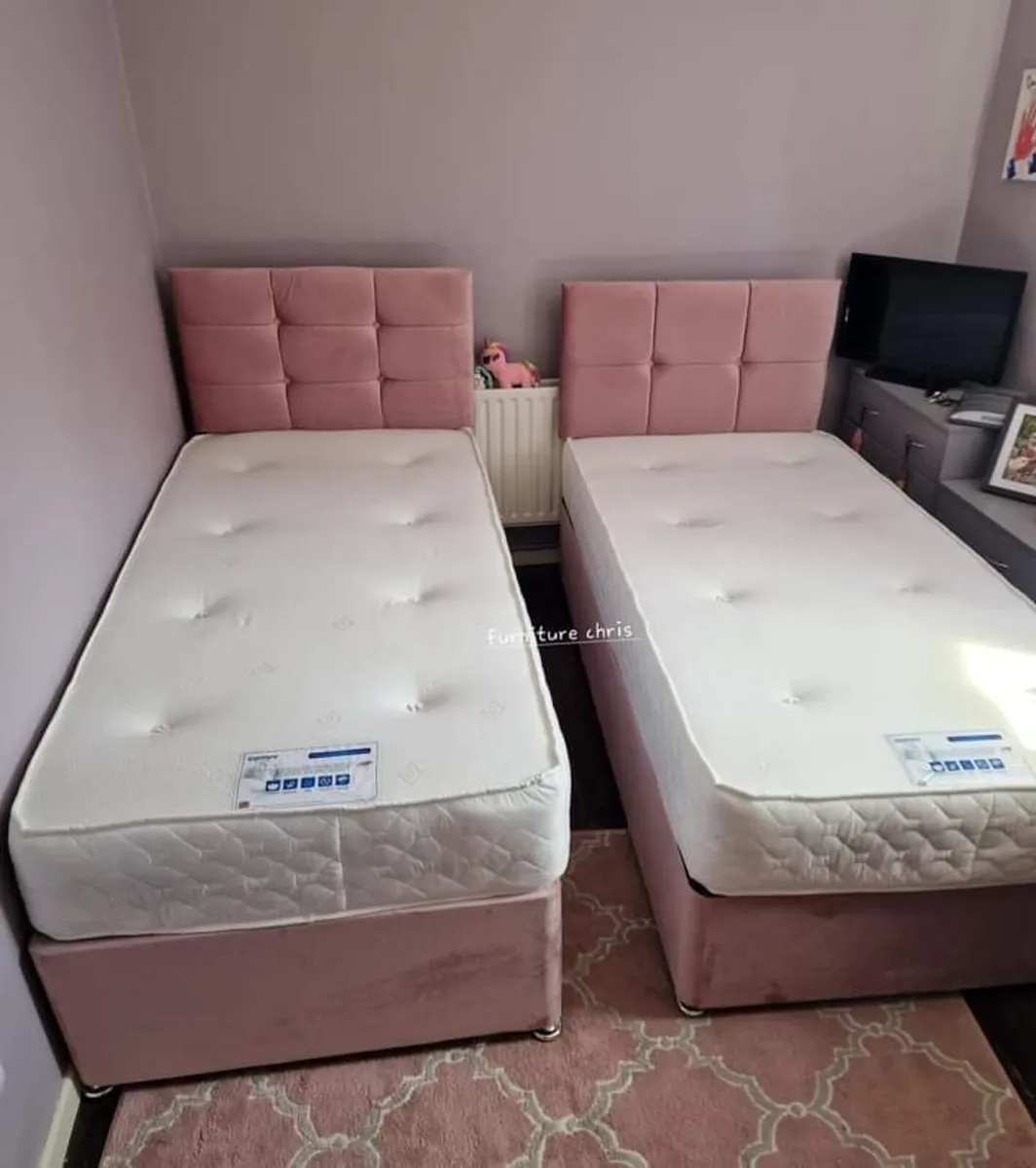 Divan beds and mattress - Image 2