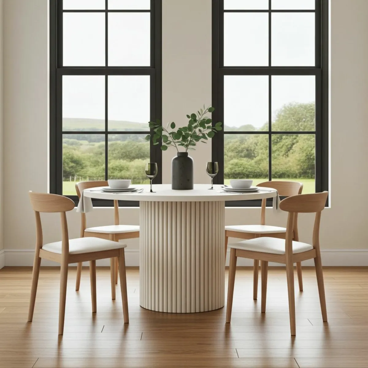 ELEMENTS Extendable Table Cashmere, Steel Frame, - Image 4