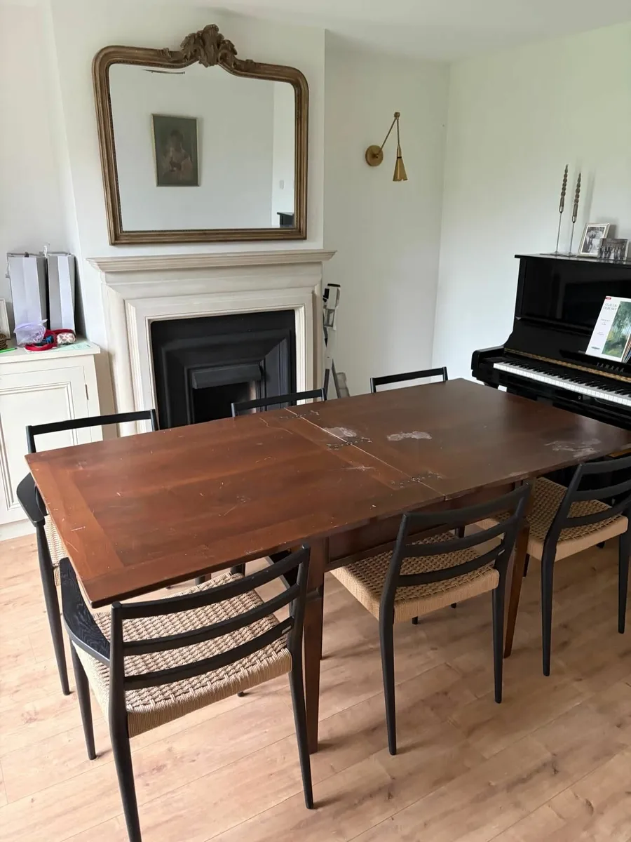Hardwood Extendable Dining Table - Image 1