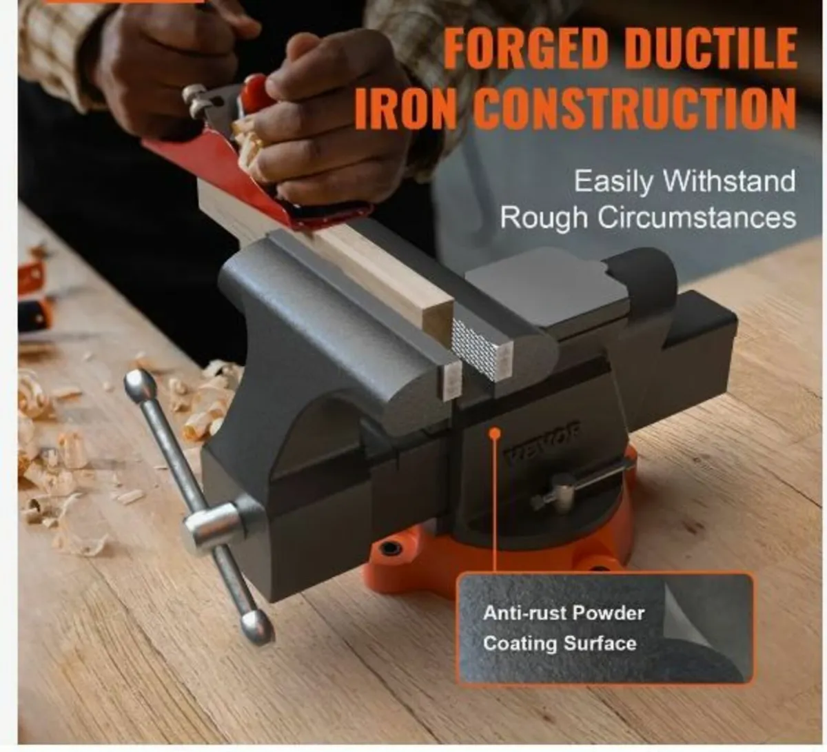 Bench Vise Jaw Width 15.2 cm - Image 3