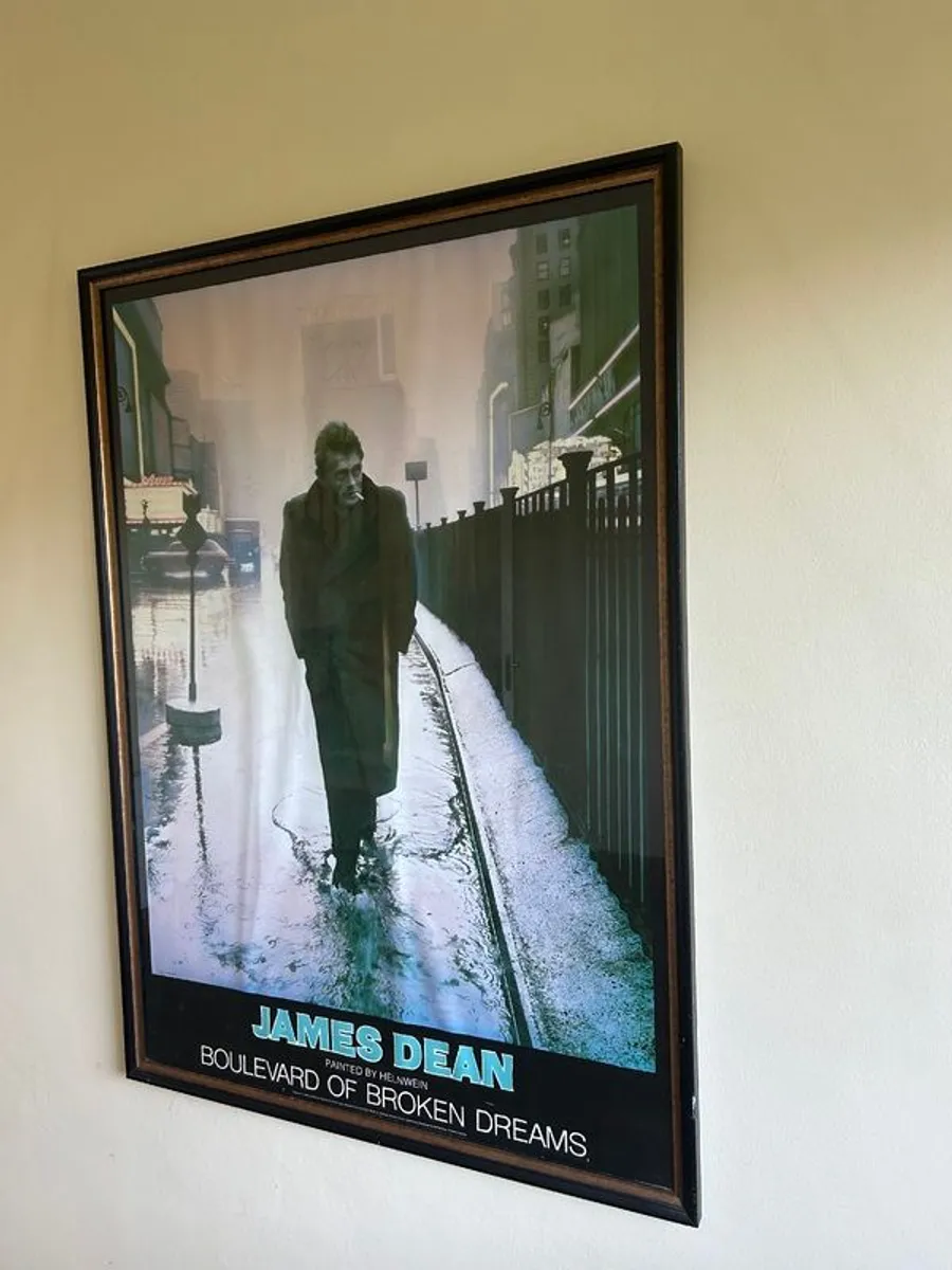 Rare James Dean Boulevard of Broken Dreams poster. 80s, collector item