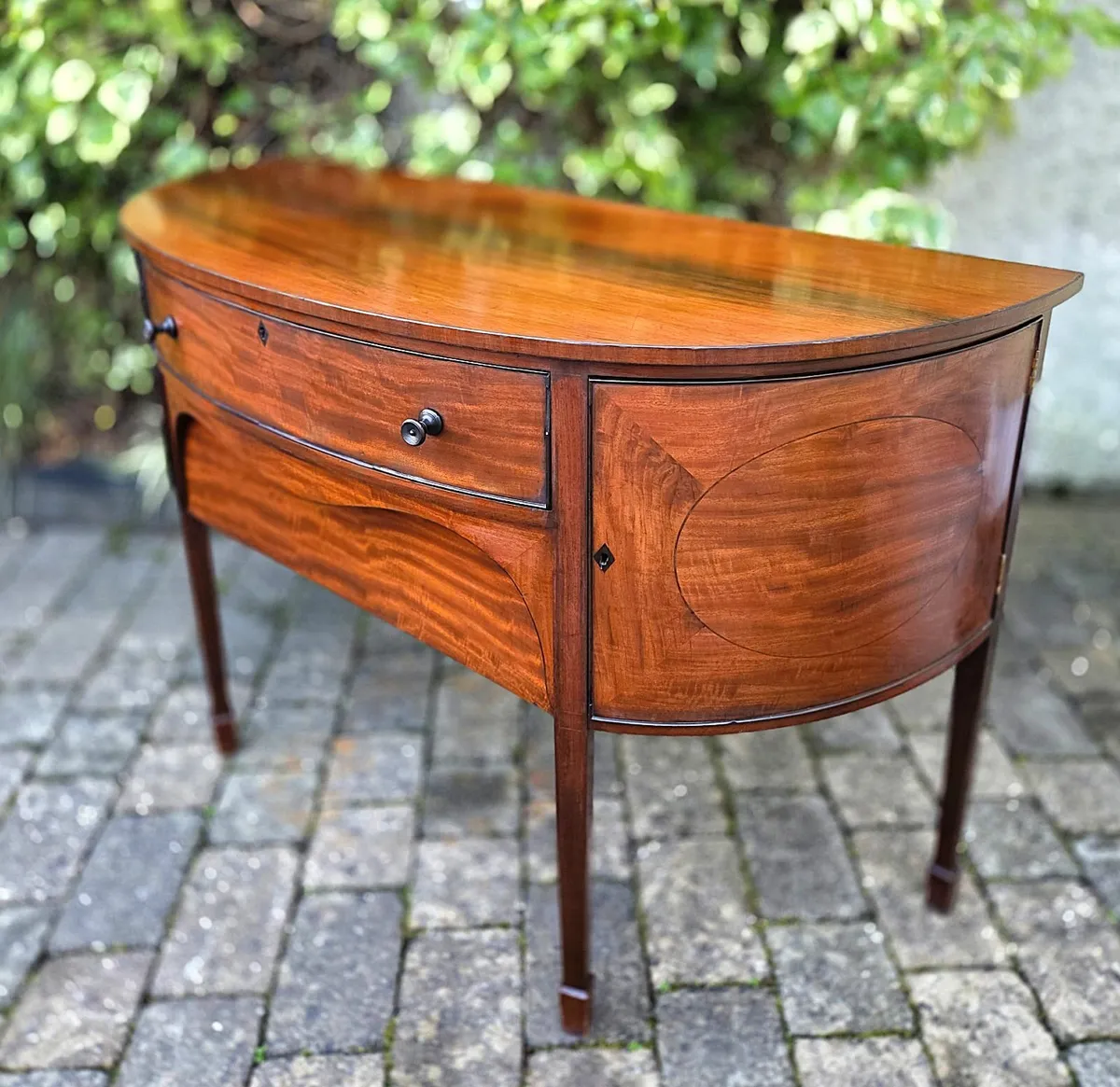 Antique Bowfront Sideboard- Circa 1900 - Image 1