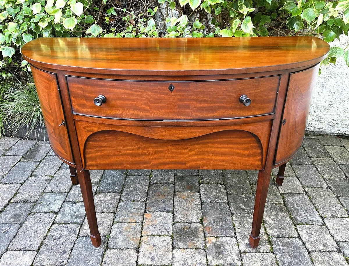 Antique Bowfront Sideboard- Circa 1900 - Image 2