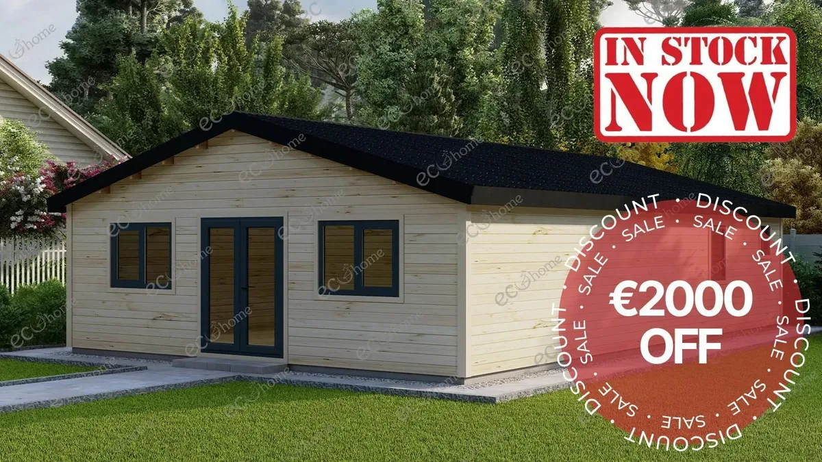 Ecohome Log Cabins 3 Bed B 7.5m X 12m Modular Home - Image 1
