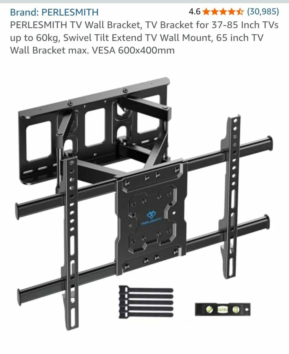 TV Wall Bracket for 37-85 Inch TVs up to 60kg - Image 1