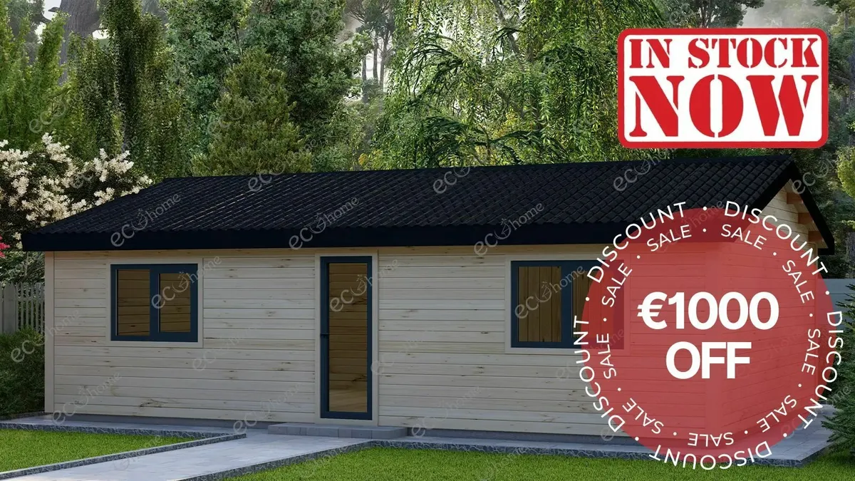 Ecohome Log Cabins 2 Bed A 9m x 6m Modular Home - Image 1