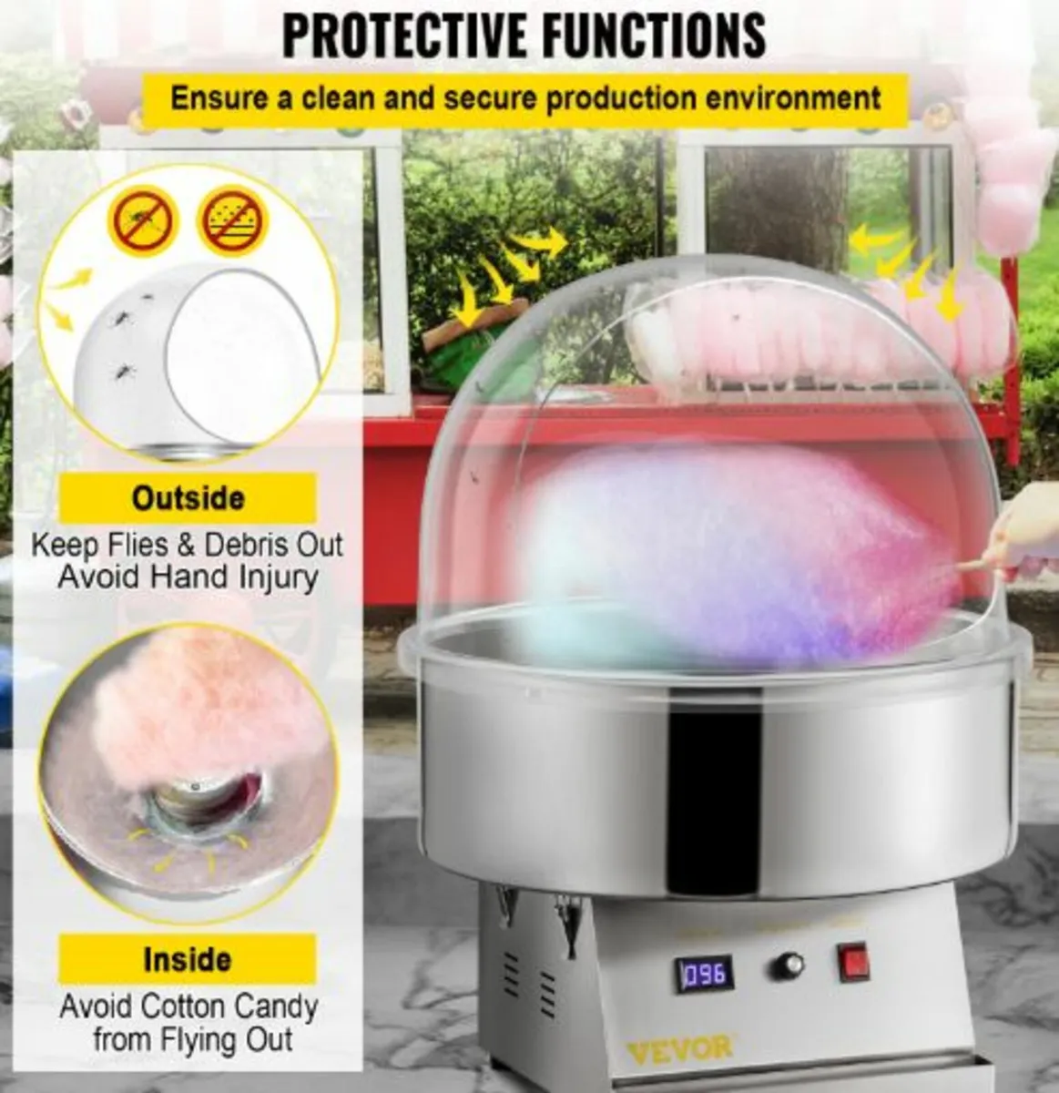 20.5" Diameter Candy Floss Cover for Candy Floss - Image 4