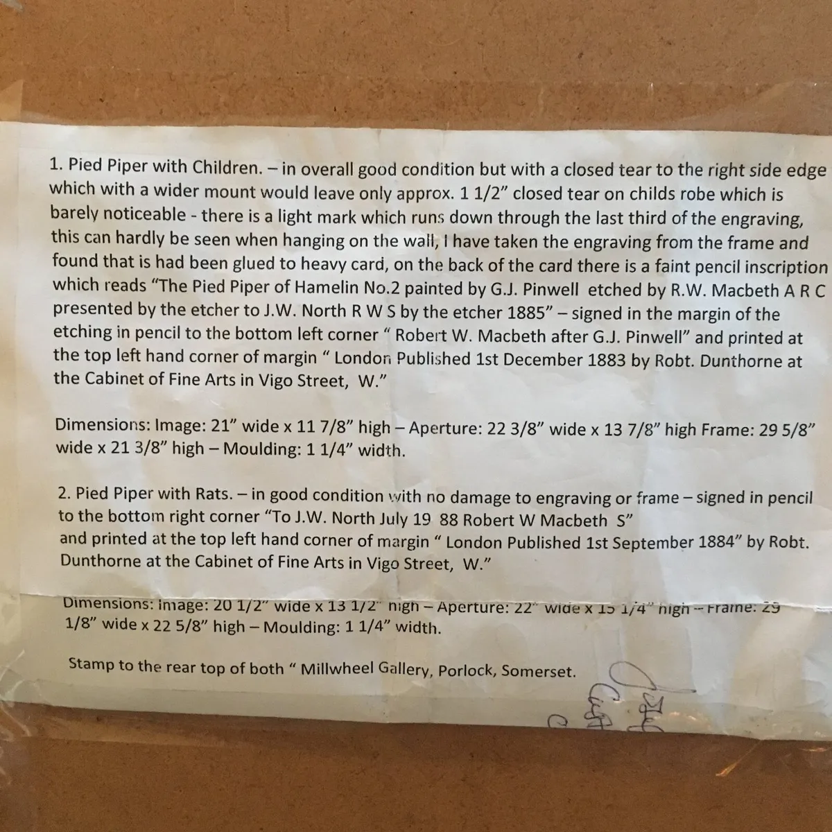 Antique Etching’s - Image 4