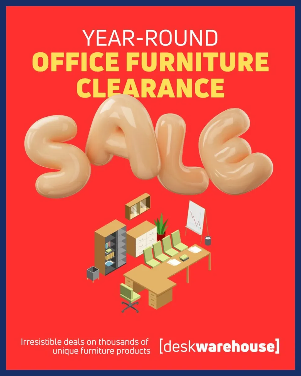 Year-Round SALE! Office Furniture from £15+VAT
