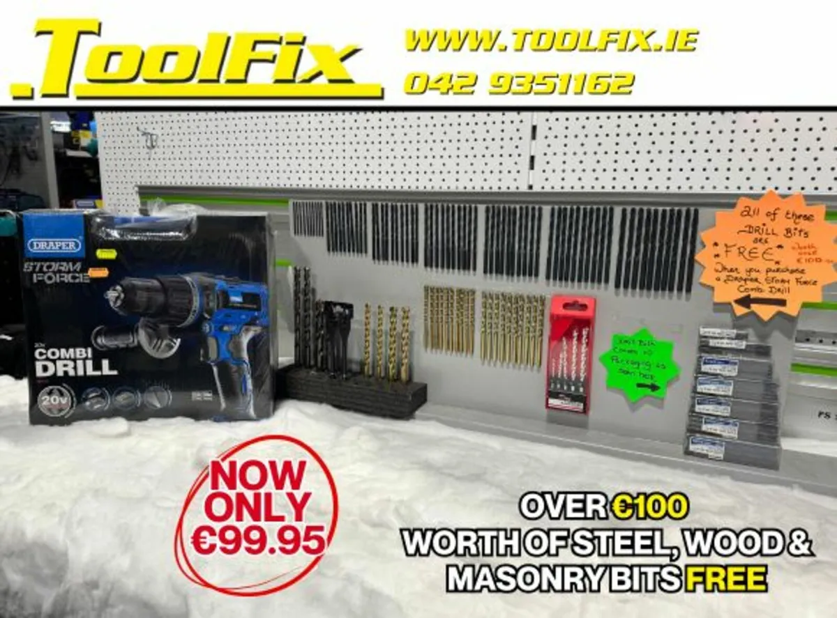 Draper Storm Force 20V Combi Drill 89523 (2x2Ah)