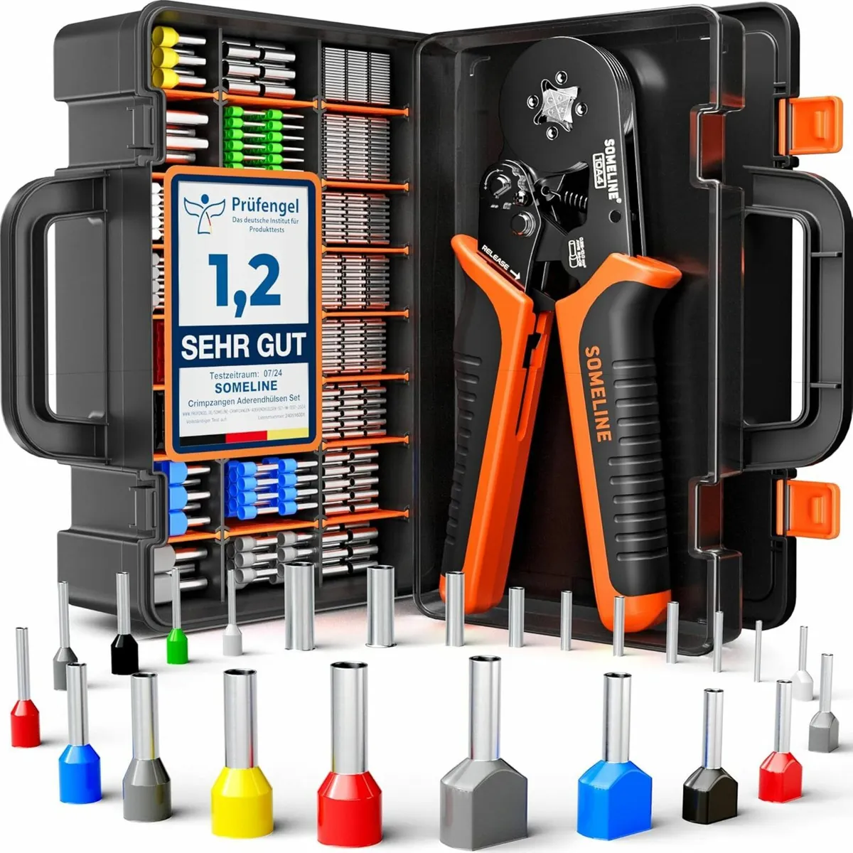 Crimping Tools Set with 24 Types of Ferrules - Fe