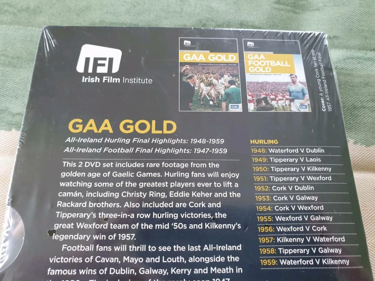 GAA Gold 2 Disc DVD All Ireland Hurling Football - Image 2
