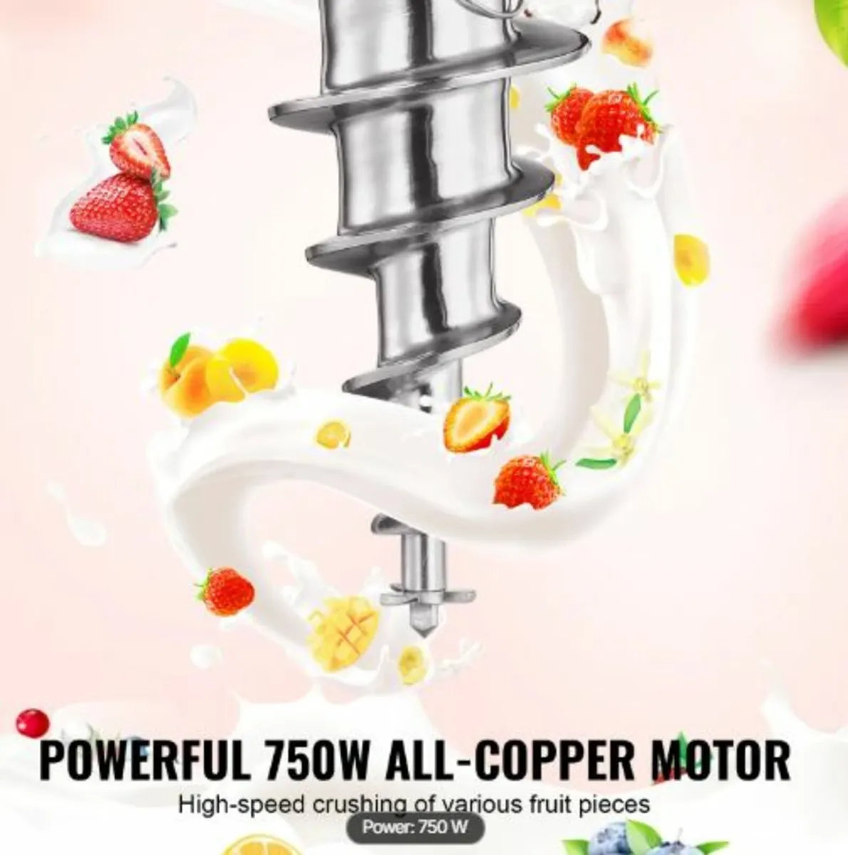 Ice Cream Blender,750W High-Speed Ice Cream Maker - Image 2