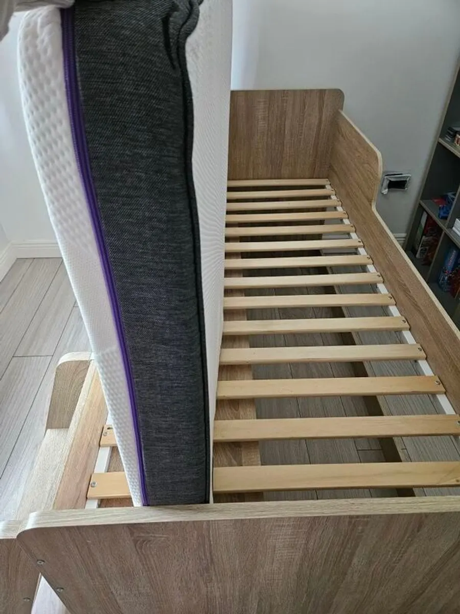 Single Bed Mid Sleeper with Storage inc Mattress - Image 3