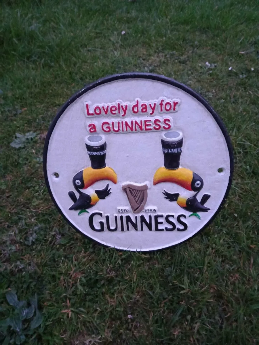 Guinness Cast Iron Sign - Image 1