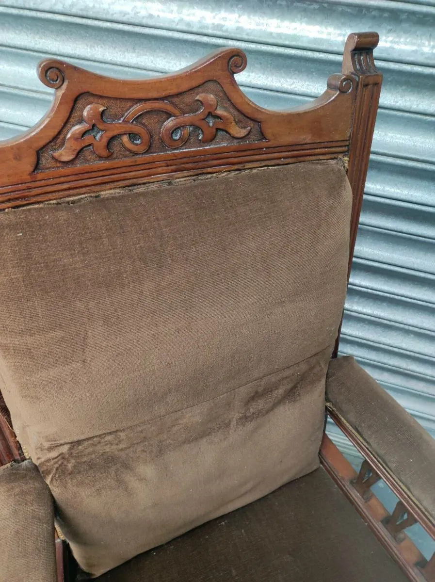 Antique armchair c.1910 /delivery - Image 3