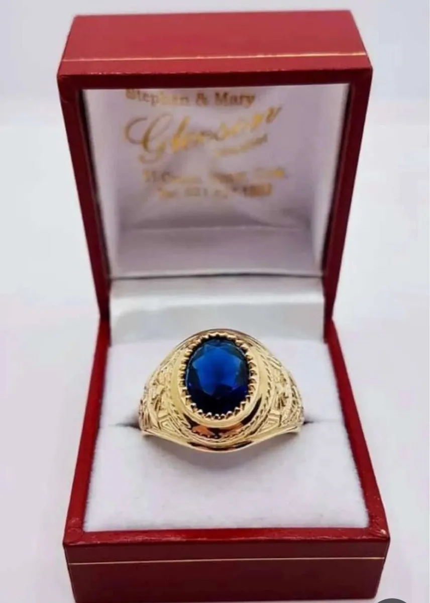 9ct gold college ring - Image 1