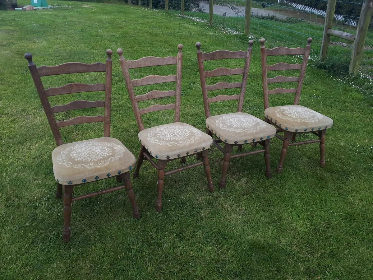 Victorian Studed Dining Room Chairs - Image 1