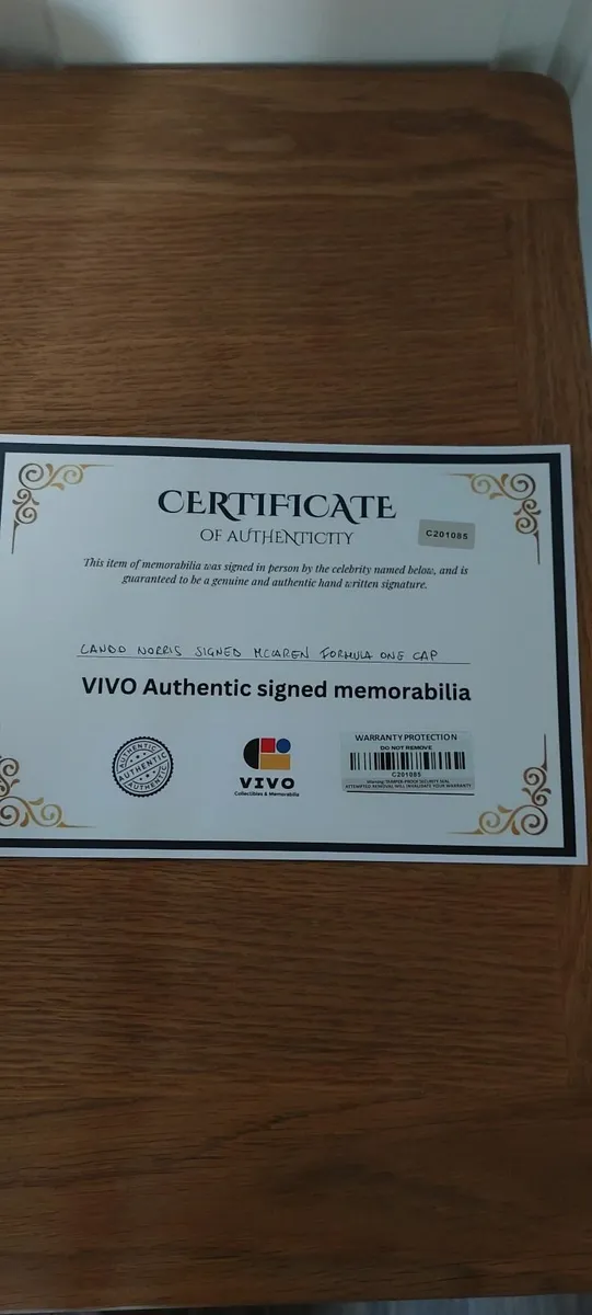 Lando Norris signed cap - Image 2