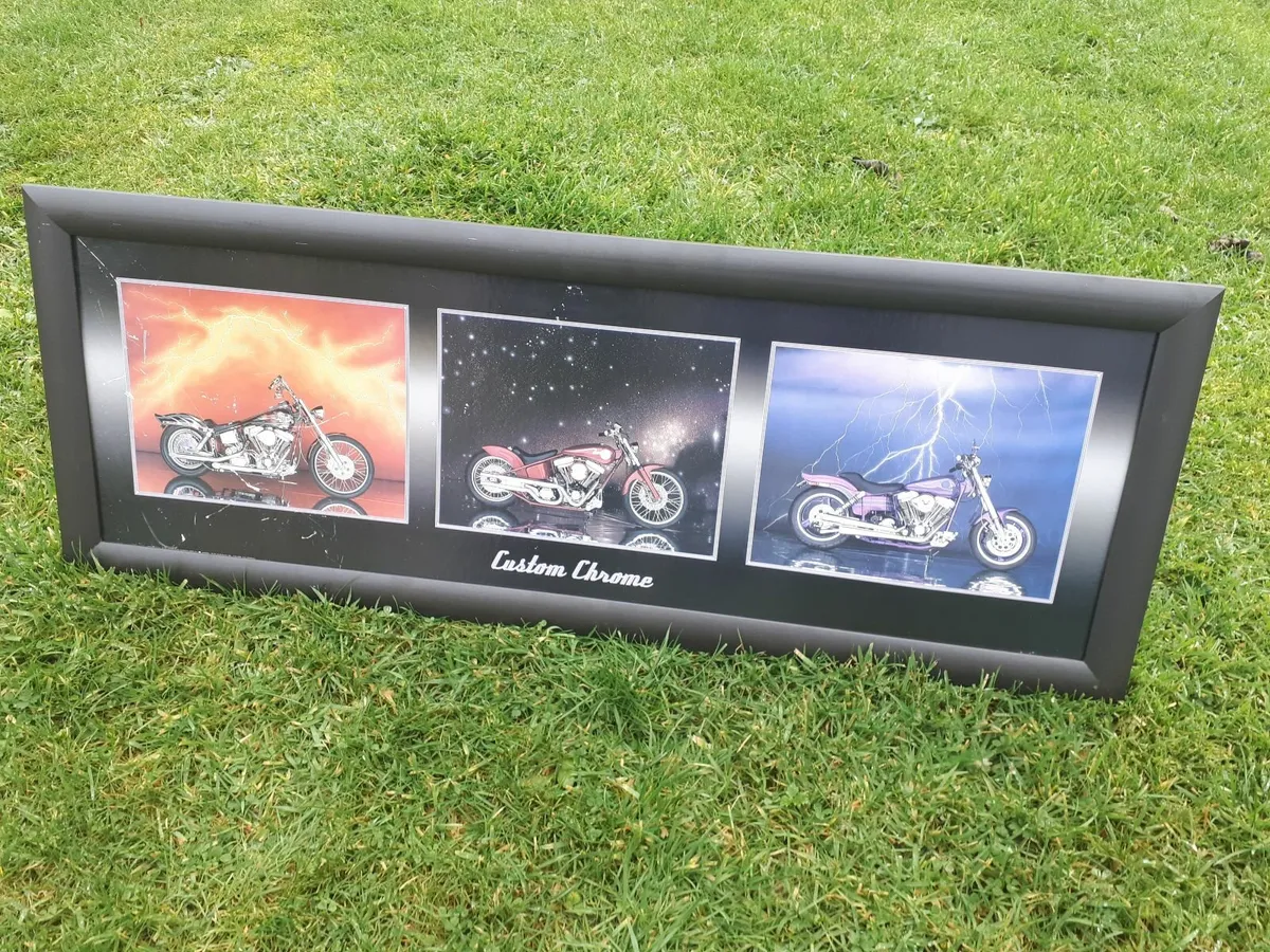 Framed Motorcycles Picture - Image 2