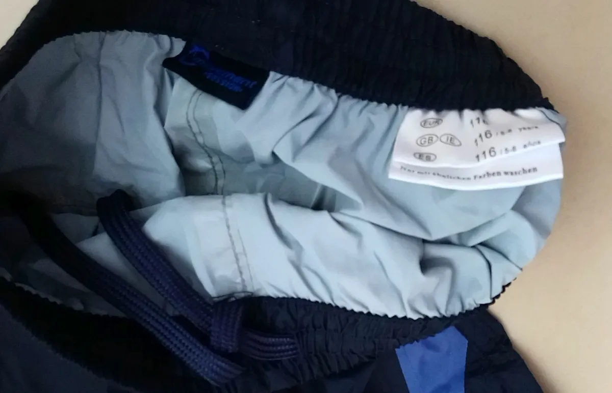 Kids rain pants toddler waterproof trousers 116cm - Image 3