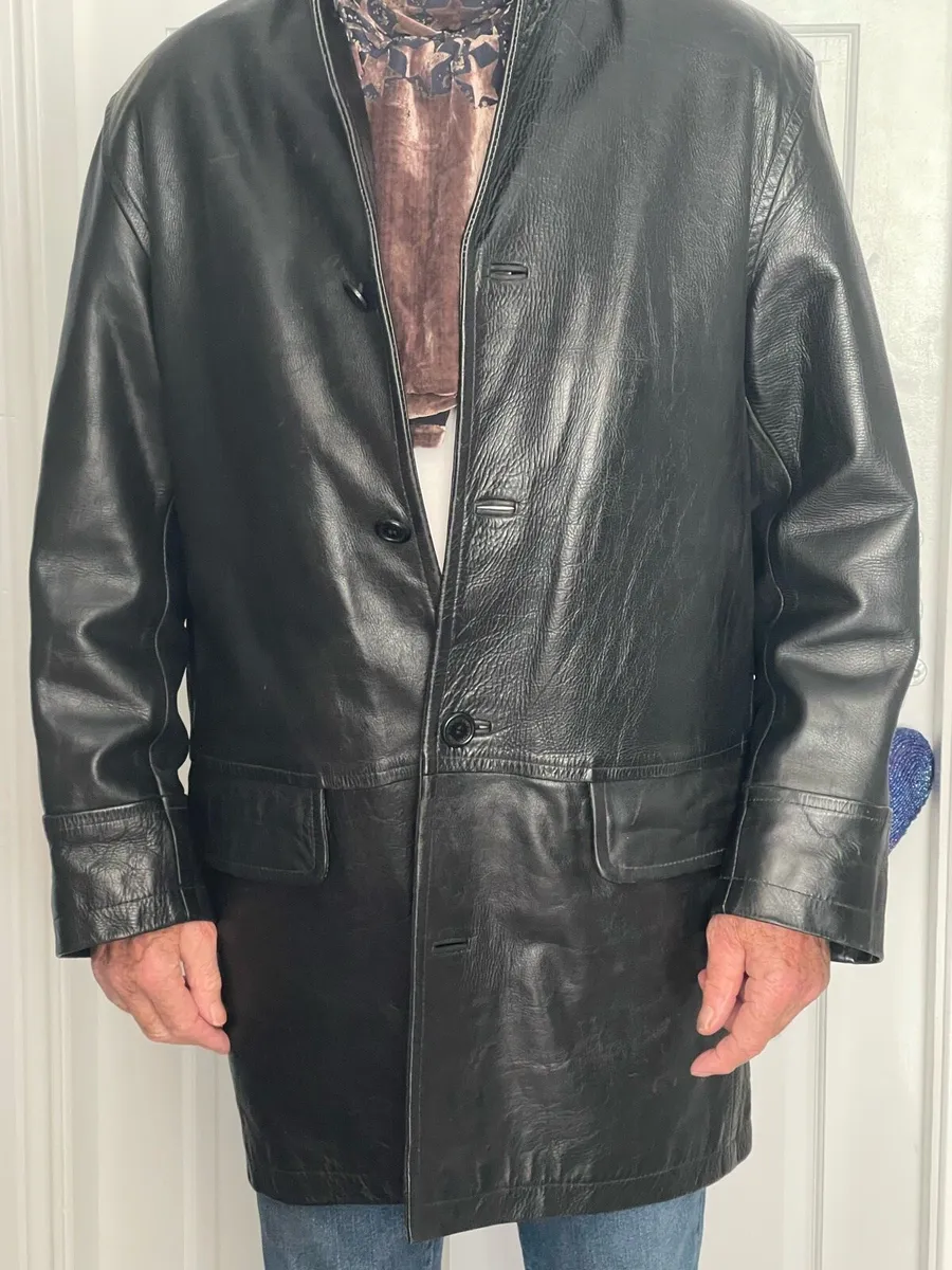 Men’s Leather Coat - Image 1