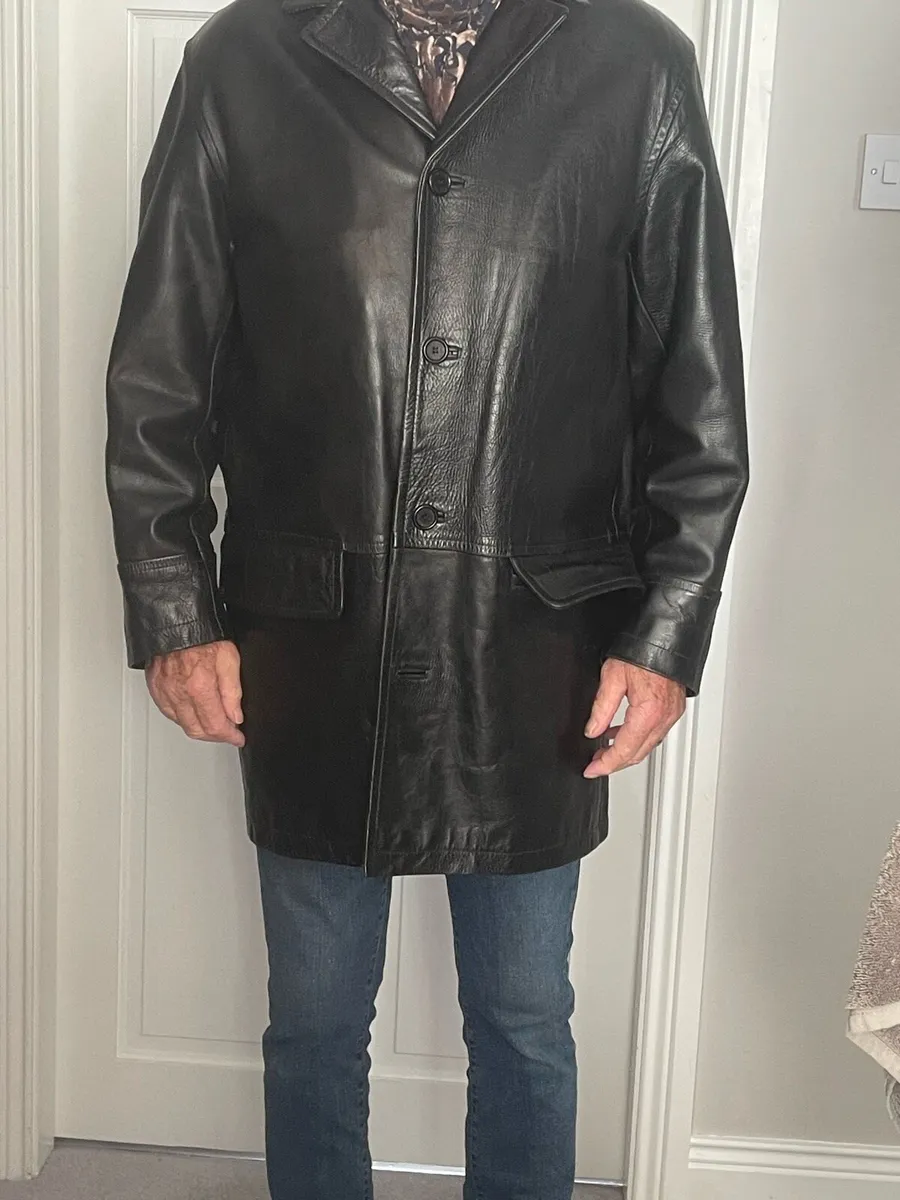 Men’s Leather Coat - Image 2