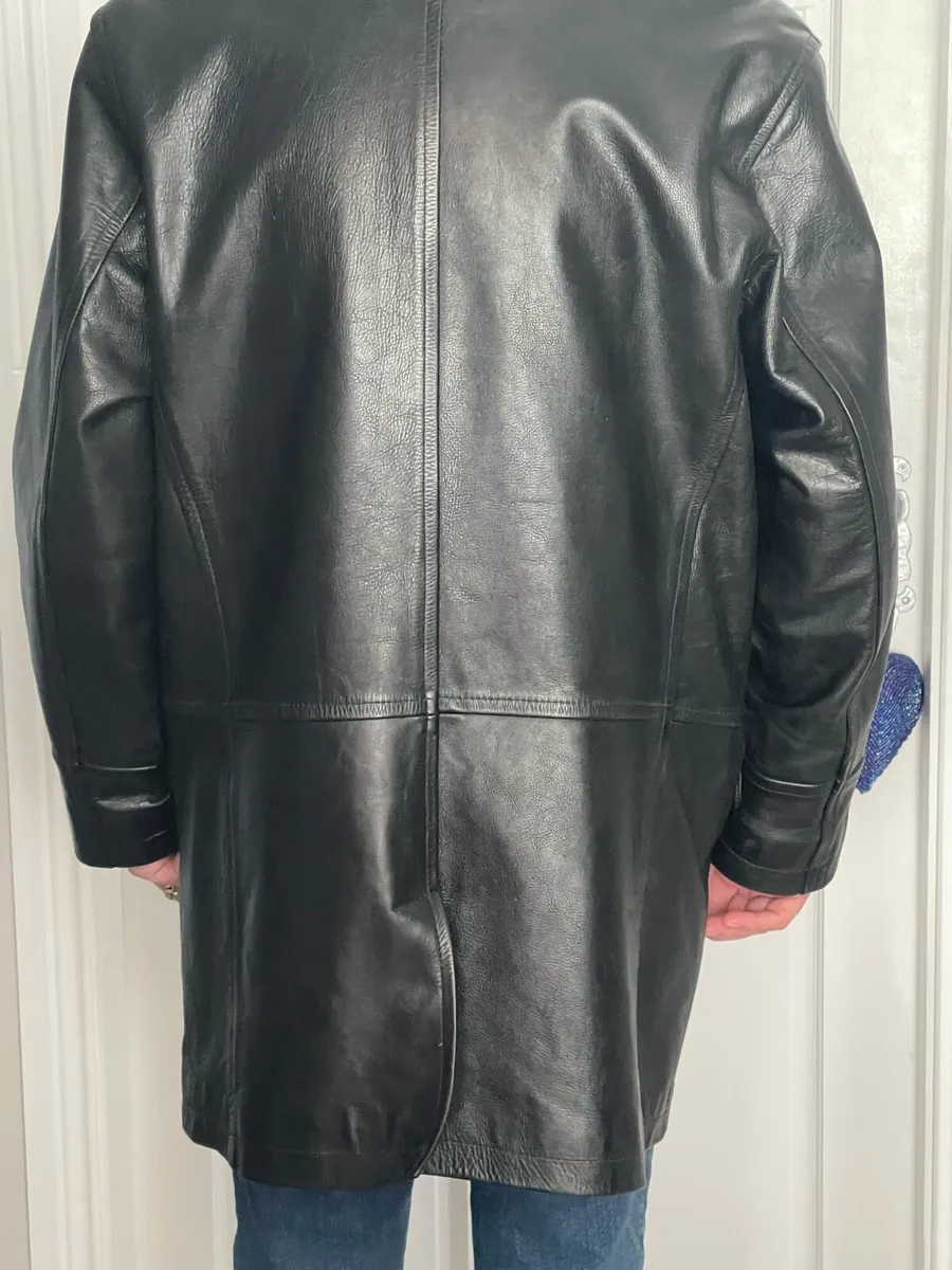 Men’s Leather Coat - Image 3