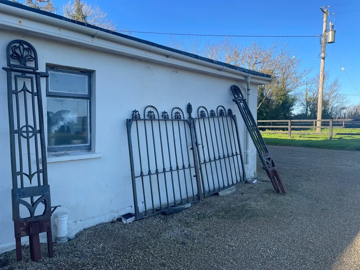 Wrought Iron Gates – Full Set – Antique - Image 2
