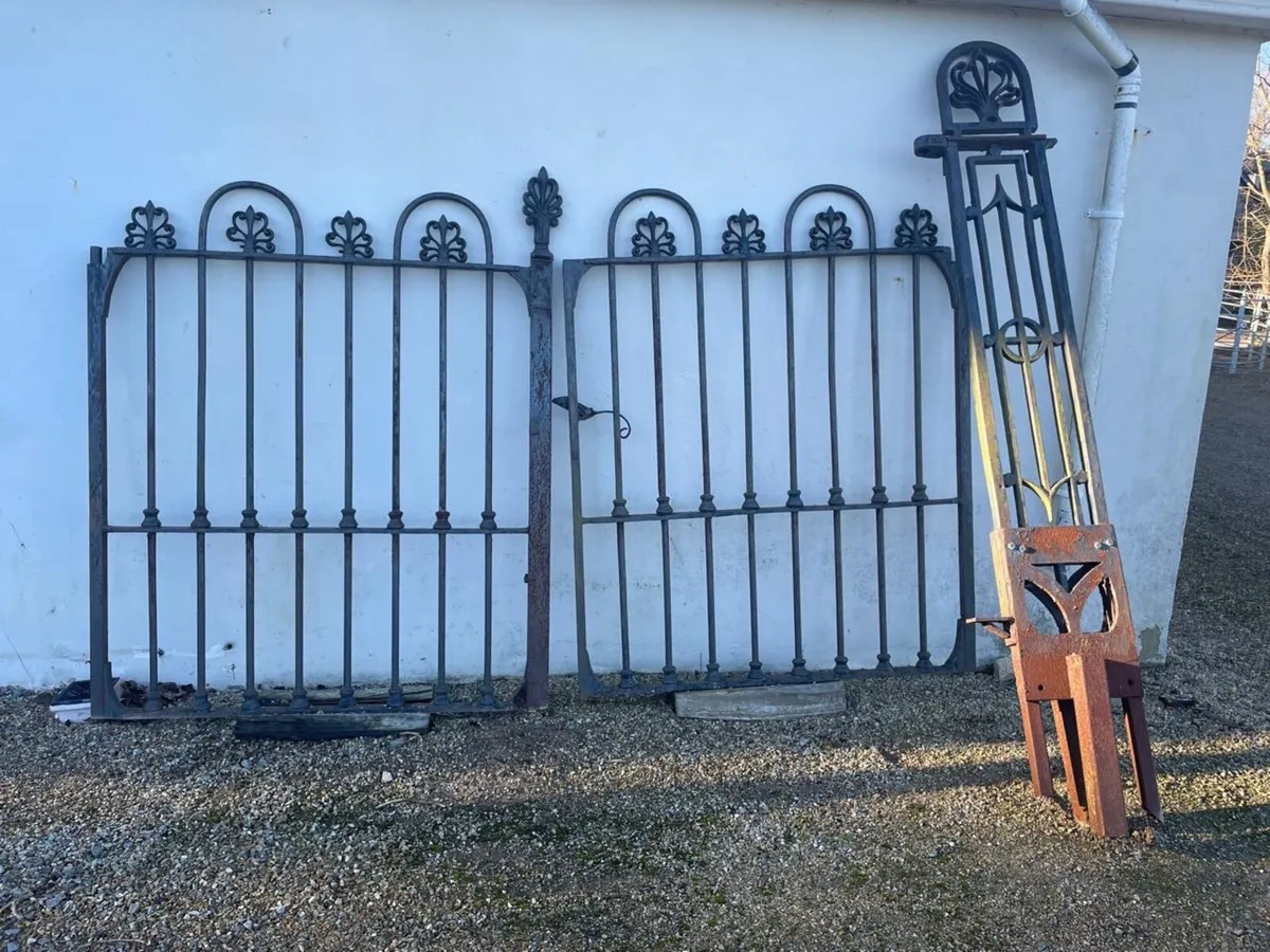 Wrought Iron Gates – Full Set – Antique - Image 1