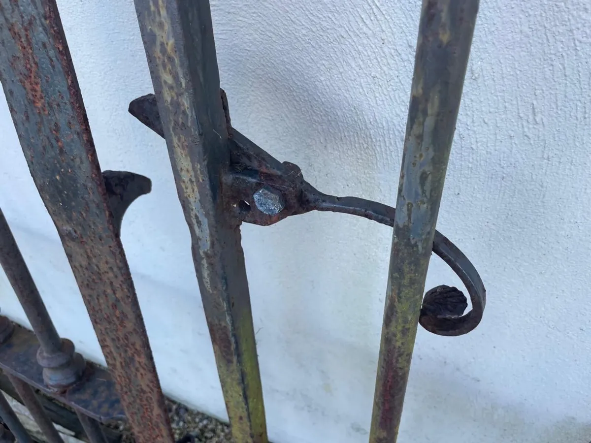 Wrought Iron Gates – Full Set – Antique - Image 4