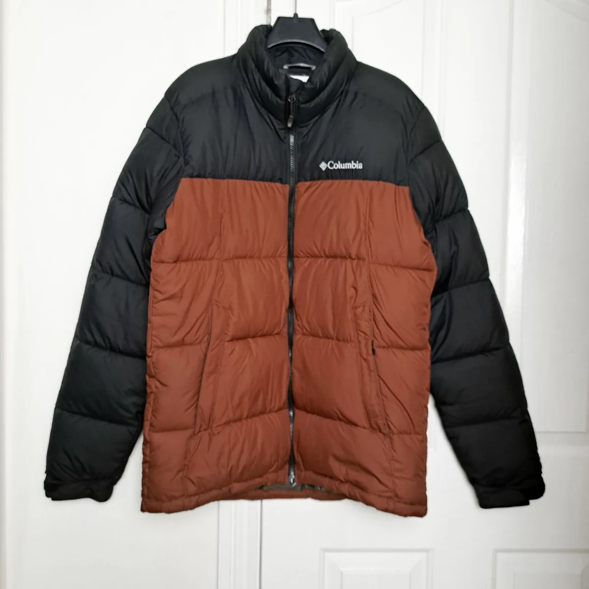 Columbia Black Brown Down Insulated Jacket M - Image 1