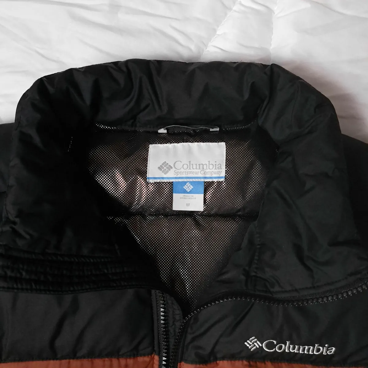 Columbia Black Brown Down Insulated Jacket M - Image 4