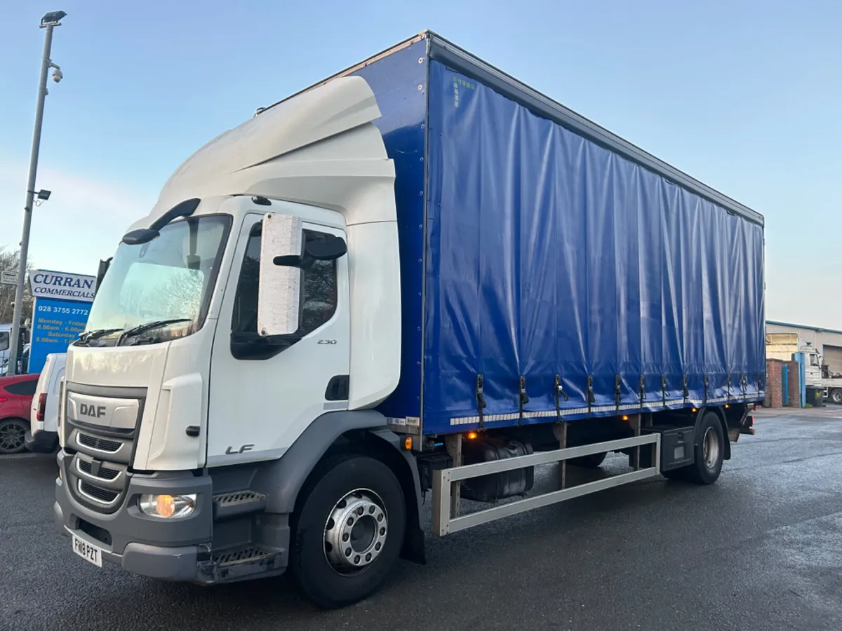2018 Daf lf 230 18 ton Curtainsider 9ft high - Image 1
