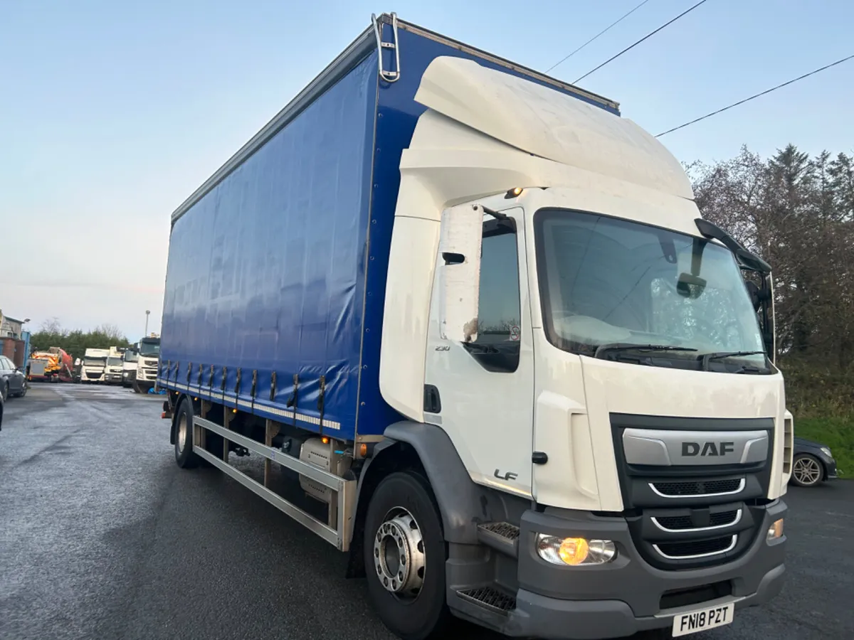 2018 Daf lf 230 18 ton Curtainsider 9ft high - Image 3