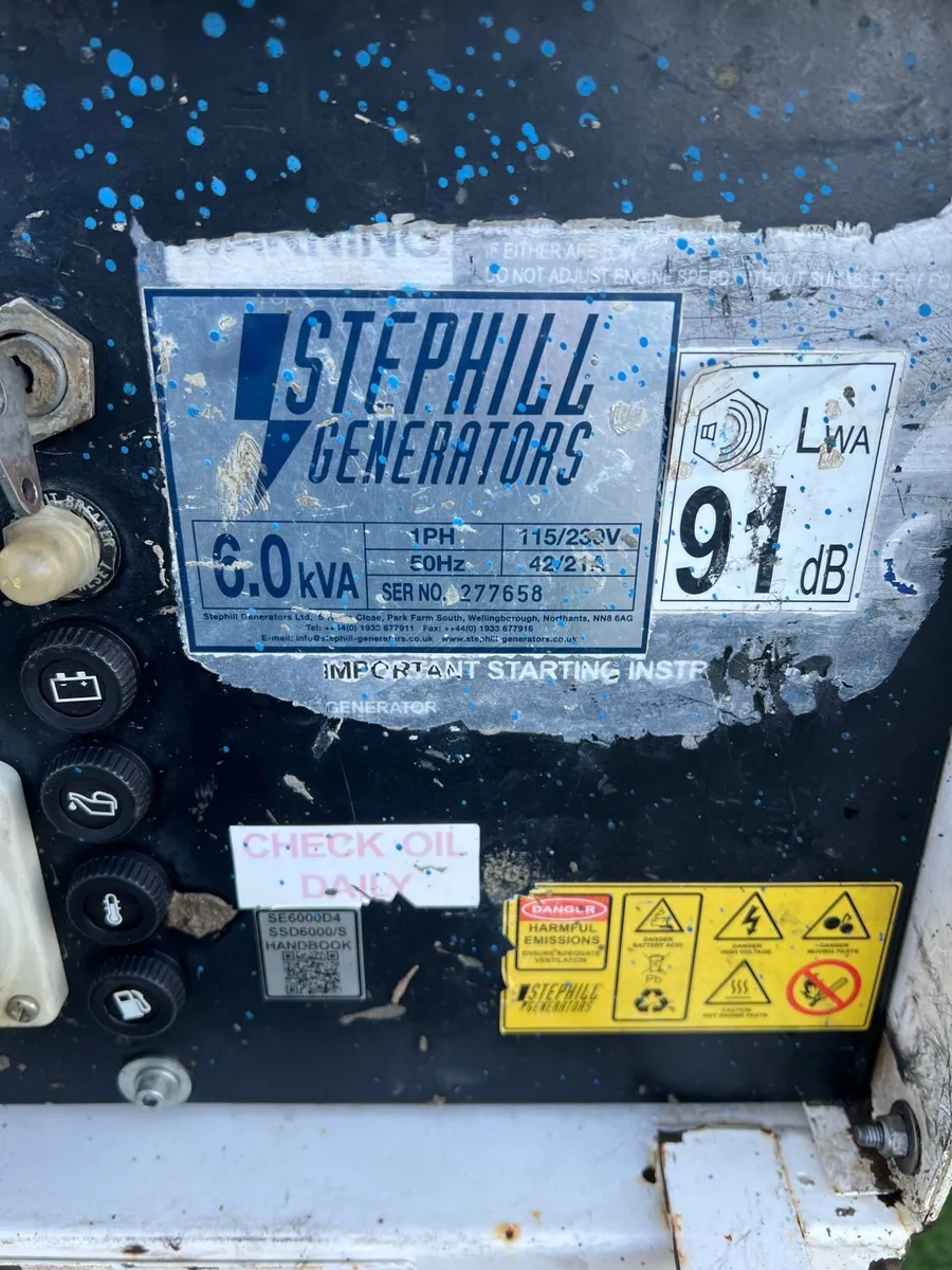 Generator Stephill Yanmar 6kva Diesel Super Silent - Image 2