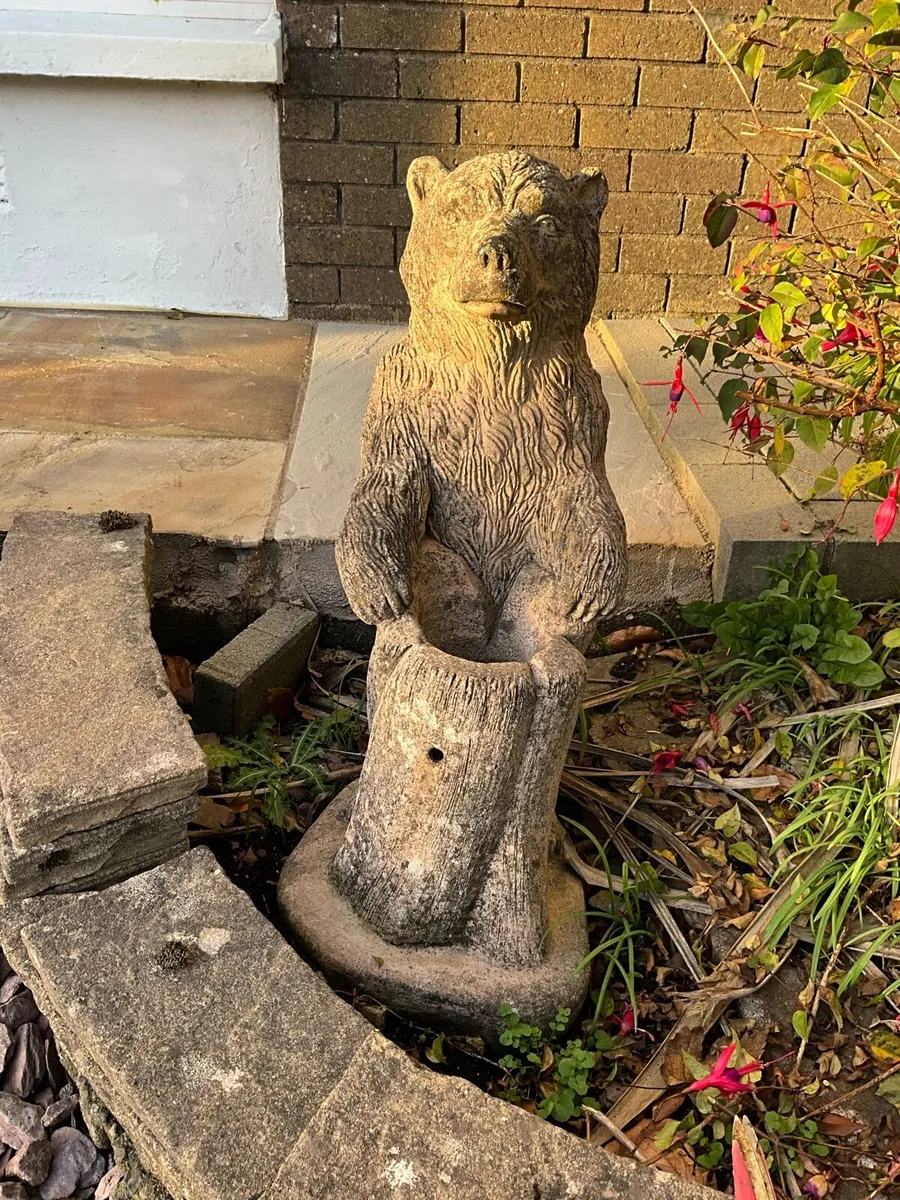 Large Vintage Stone Garden Sculpture - Image 1