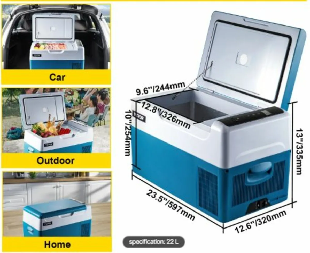 Car Refrigerator 22L Compressor Portable Small - Image 4