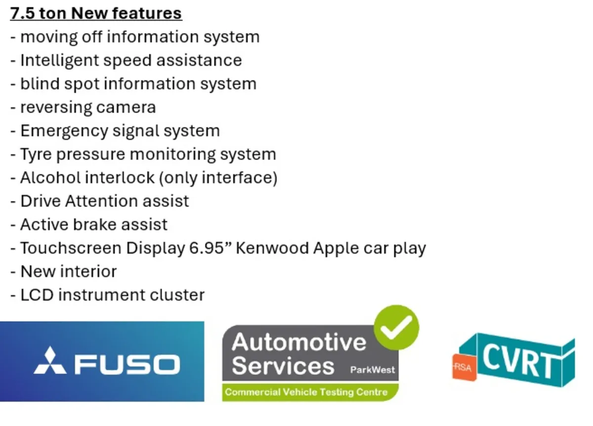 261 FUSO Canter - New GSR Specifications - Image 3