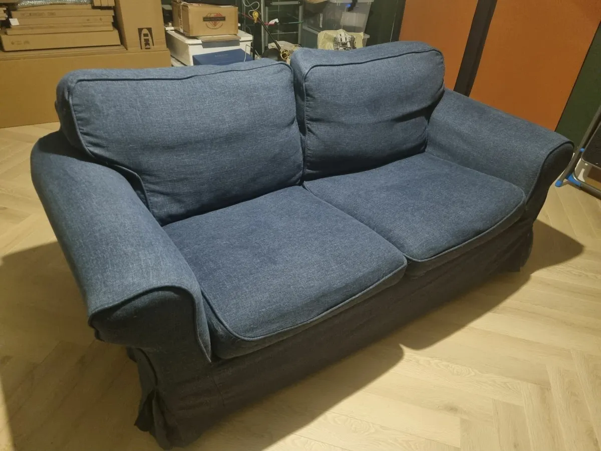 Ikea EKTORP Sofa and Footstool - Image 1