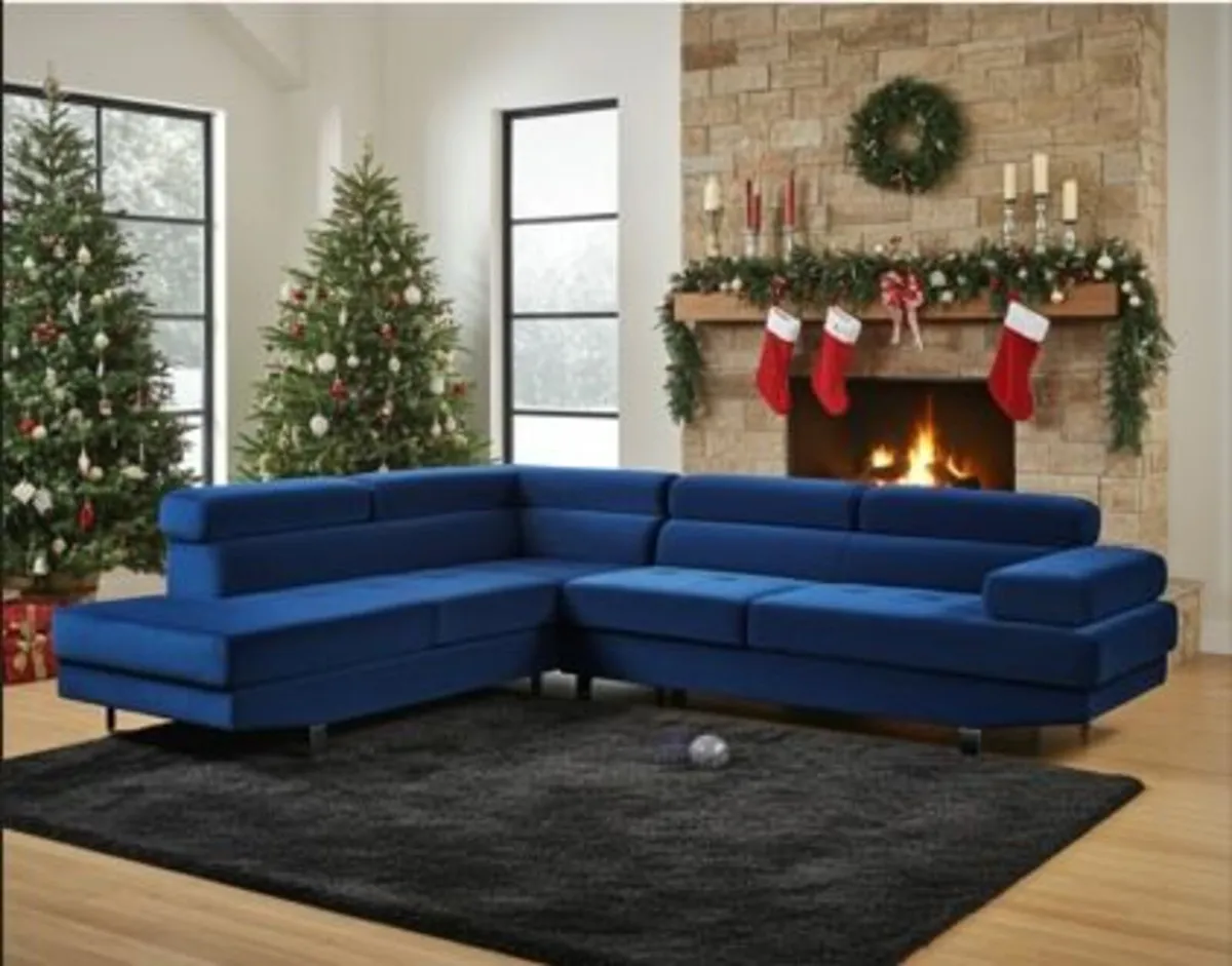 🎄 Premium 262 cm Corner Chaise – Festive Deal ✨ - Image 1