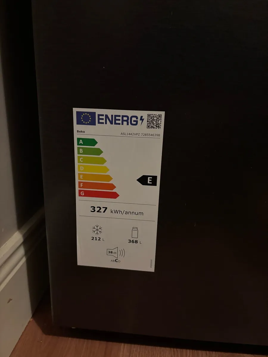 BEKO Fridge-Freezer, Black Steel, ASL1442VPZ - Image 4