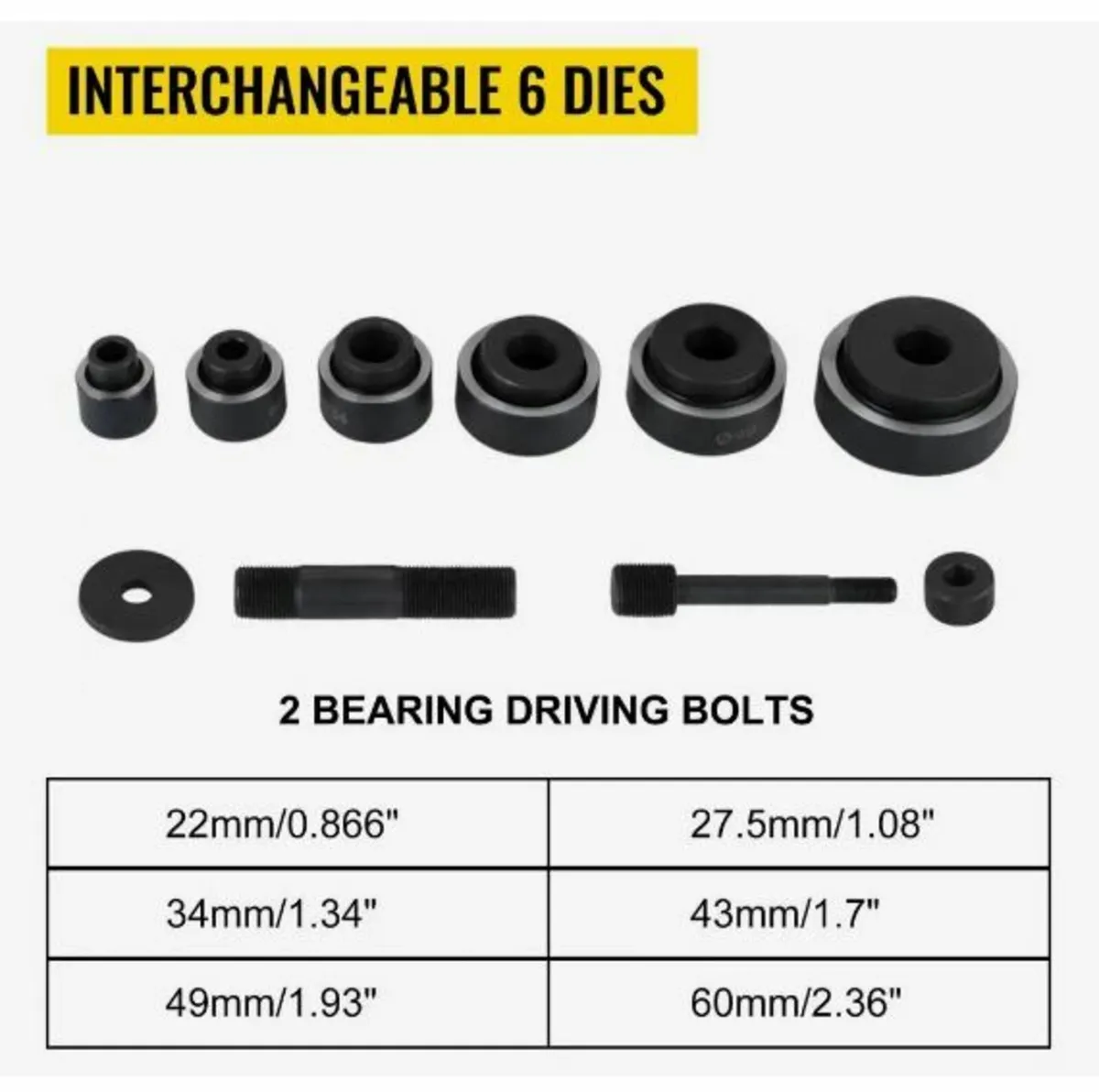 6 Die 10 Ton Hydraulic Knockout Punch - Image 3