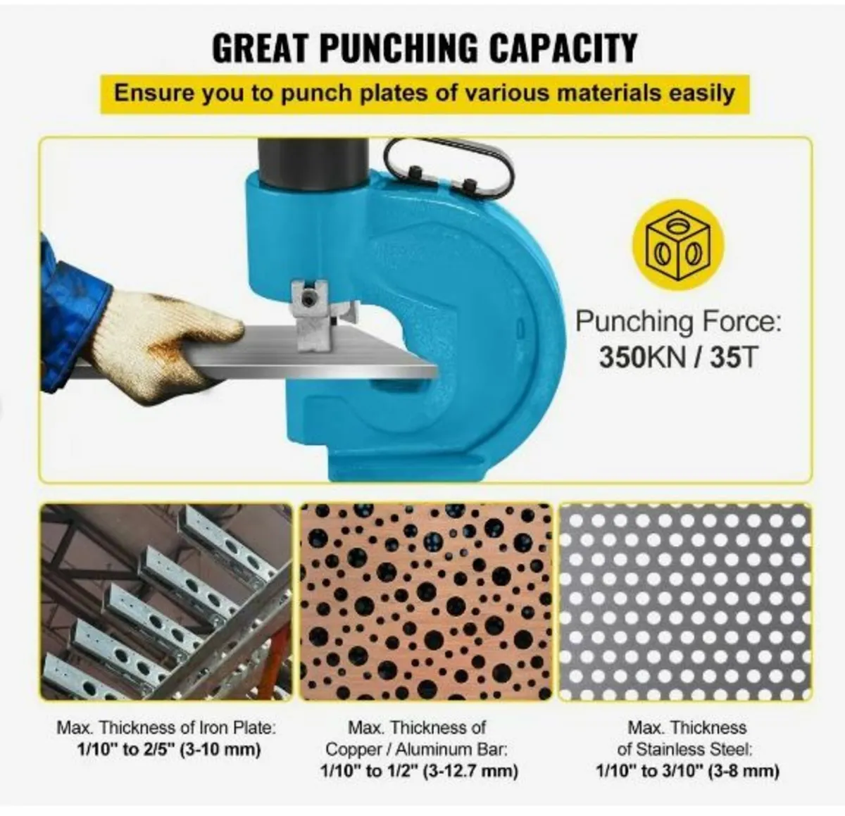 CH-70 Hydraulic Hole Puncher Punching Tool - Image 4