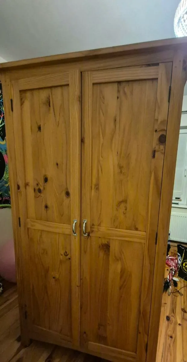 Solid timber wardrobe - Image 1
