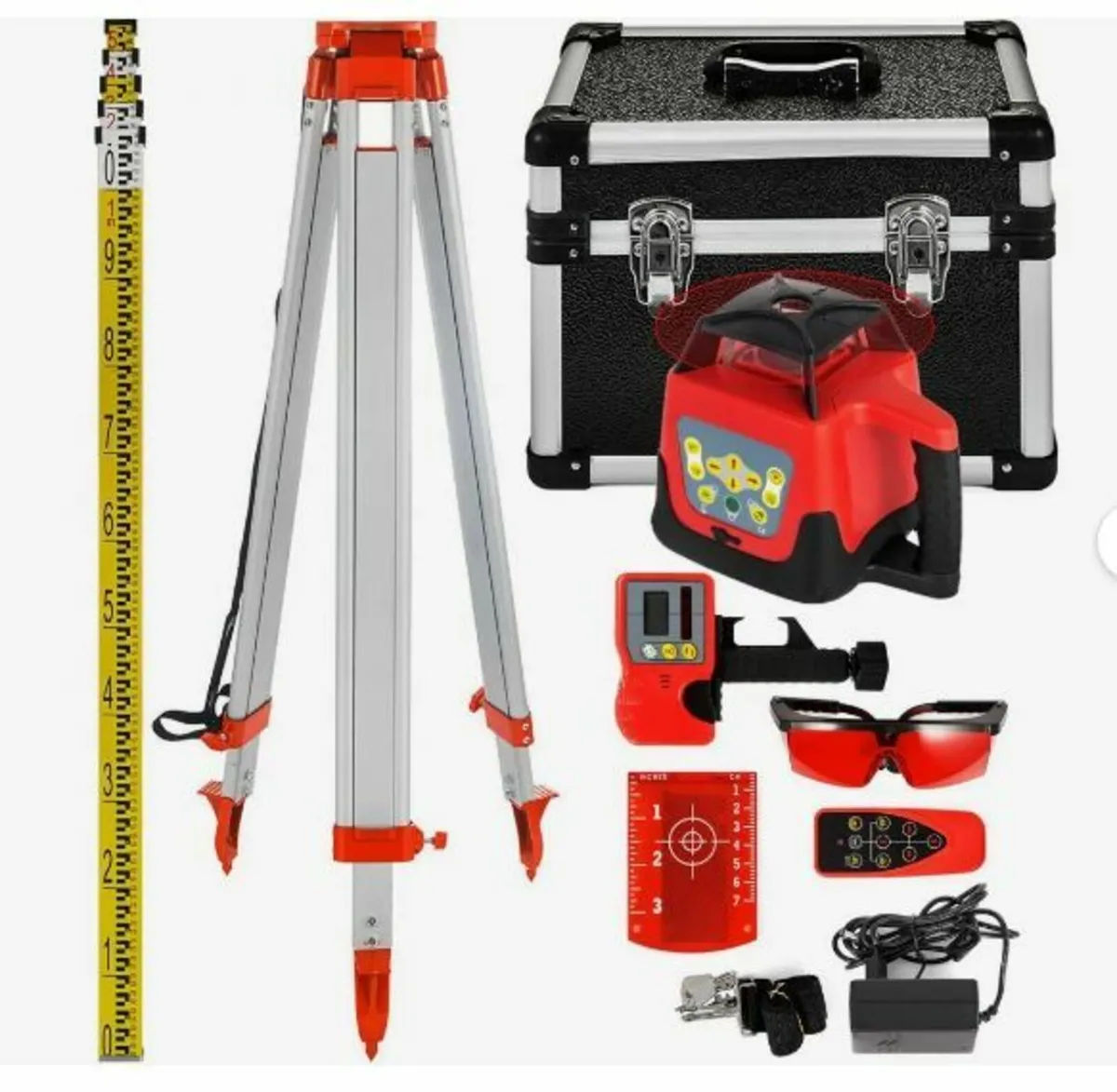 Red Rotary Laser Level Self Leveling Measuring - Image 1
